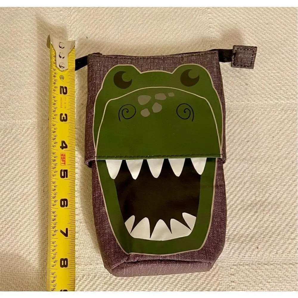 Dinosaur Thirty One HIDE & PEEK POUCH TOTE Bag - Dino Chomp Zip Top Carry Tote